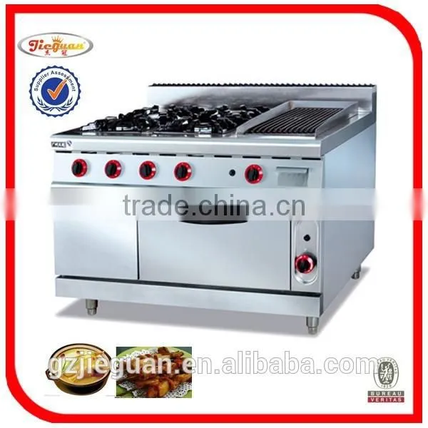 Stainless Steel Gas Ranges With Electric Oven(GH-987B) photo-3