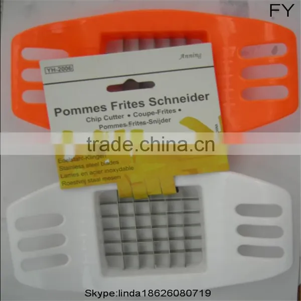 Easy to Use Stainless Steel and Plastic Manual Potato Chipper , Pototo Chips French Fries Cutter photo-3