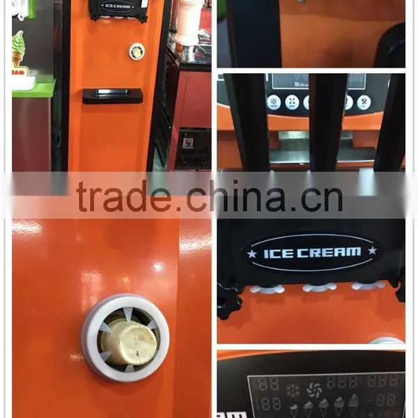 Free Standing 3 Flavor Ice Cream Machine, Soft Ice Cream Machine(ZQR-25CA) photo-3