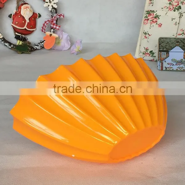 New Design Attractive Shell Type Colorful Decorative Plastic Plant Pots photo-2