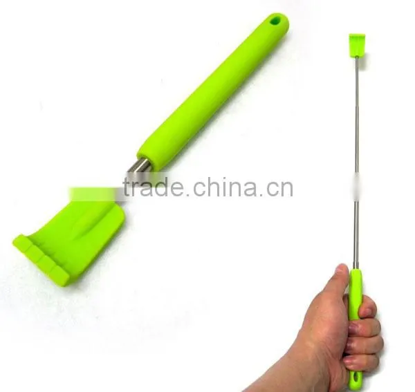 Silicone Telescopic Back Scratcher Itch Killer Massager Extendable Stainless Steel Stick photo-6