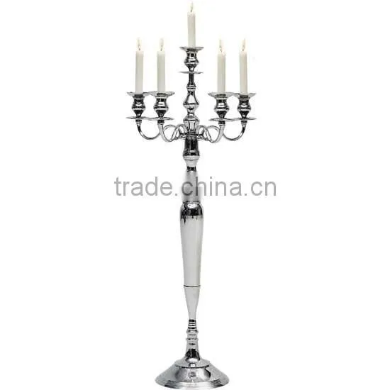 Floor Candelabra/entrance Candelabra/Tall Silver Candelabra 5 Arms, Floor Candelabra For Wedding Decoration photo-4