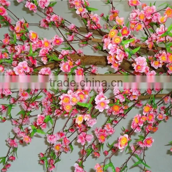 Fire Proof Artificial Mini Peach Blossom Tree Potted Plant for Festival Decoration Factory Direct LGH15-04 photo-4