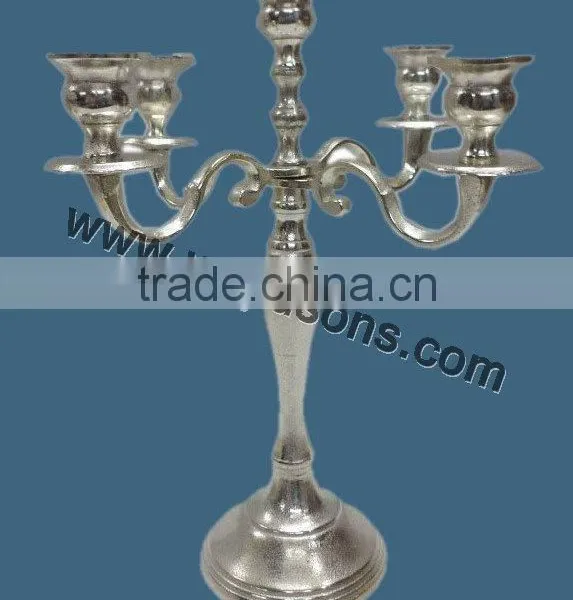 Wedding Candelabra Aluminium Candelabra 4 Arm Candelabra