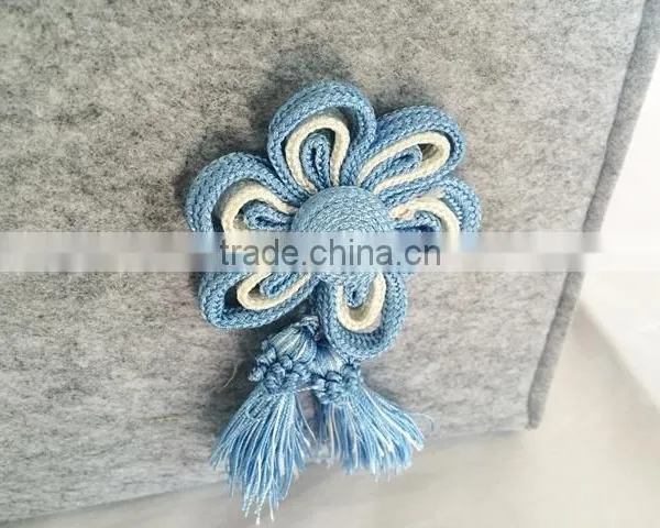 Wholesale Custom China Large Customized Handmade Wool Felt Beach Lady Hand Tote Bag for Sale photo-6