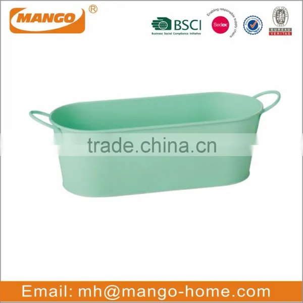 Colorful Powder Coating Ripples Iron Flower Pot photo-6
