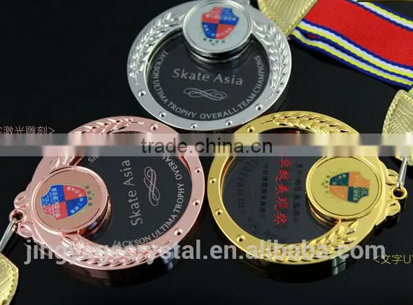 Jingyage Carved Novelty Crystal Gold Medals Clear Crystal Medal photo-2