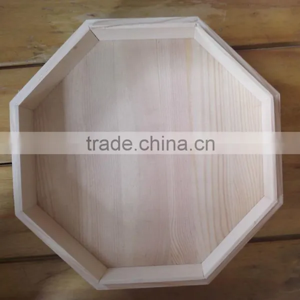 Unfinished Pine Wooden Box photo-2
