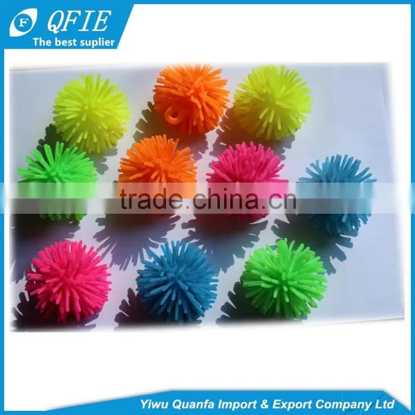 Wholesale Lovely 2 Inches TPR Light up Small Hairy Ball Toy for Children and Capsule photo-6