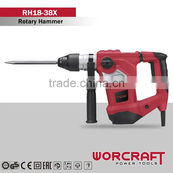 38mm 3 Function 1800W SDS-PLUS Electric Rotary Hammer Drill WORCRAFT RH18-38X photo-2