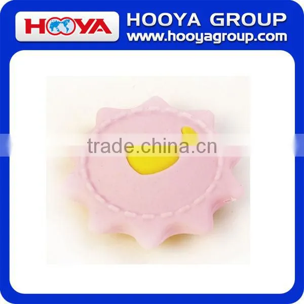 Hot Sale Sun Shaped Smiling Face Make up Eraser Back to Shool Cute 3d Eraser photo-2