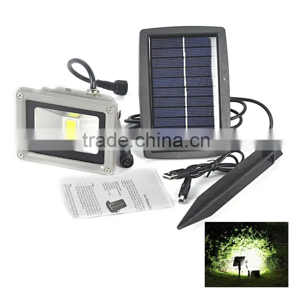 2016 New Hot Sale Outdoor 10W Solar Powered LED Mount Flood Light Home Garden Yard Lawn Spot Lamp photo-2