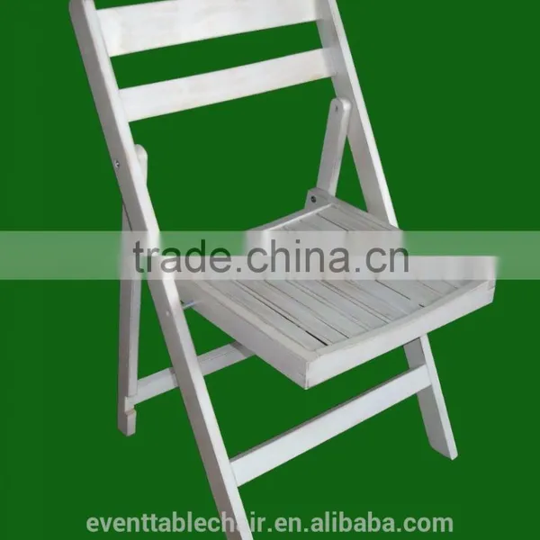 Indoor and Outdoor Furniture Beech Slatted Wood Slat Folding Chair photo-3