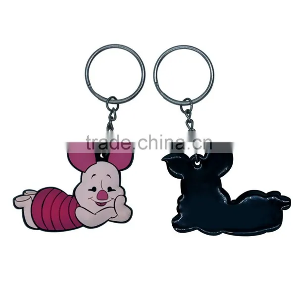 2017 Shenzhen Wholesaler Gift Small Soft Rubber Keyrings Silicone Keychain photo-5