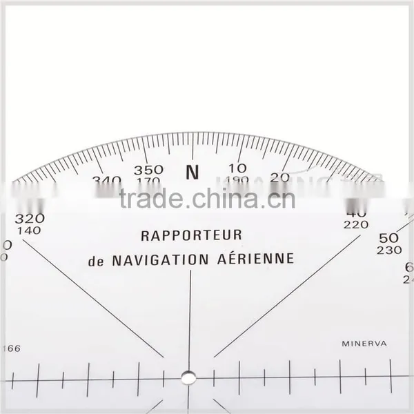 Kearing Round Shape Plastic Aviation Protracotr 360 Degree for Flying Direction Guiding #KRP-1 photo-2