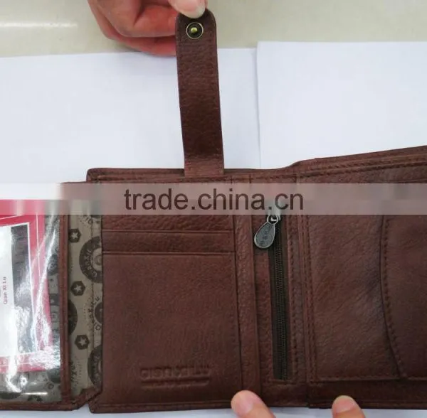 Fashion Men Cowhide Skin Purse Leather Wallet for Men photo-5
