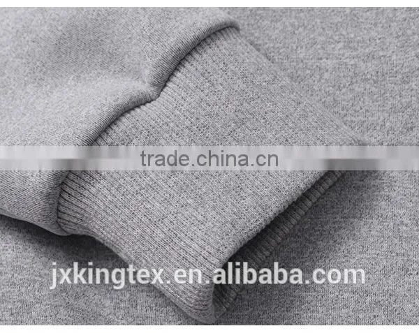 Zipper Pocket On Sleeve Two String Ribbing With Spandex Hem Blank Good Quality Hoodies Wholesale Chest Printing photo-2