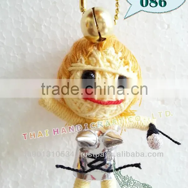 Handmade Keychains Keyrings Voodoo Doll String Accessories Bag Gifts