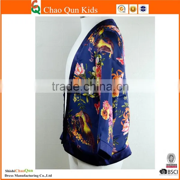 2017 Ehinic Sunscreen Clothing Girls Flower Cardigan Design Salwar Kameez for Children photo-2