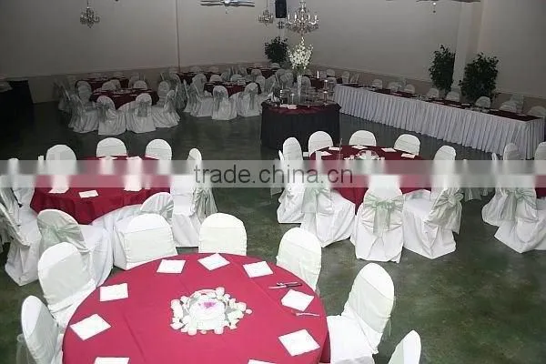 Party Polyester Chair Covers and Hotel Wedding Table Linens