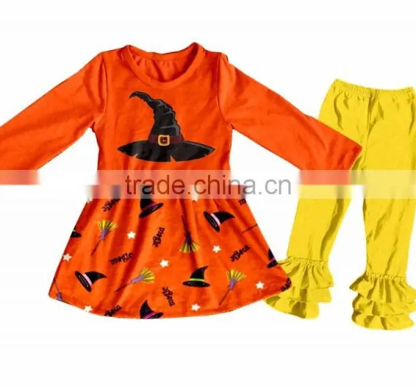 Children's Cotton Clothes Halloween Outfit Wholesale Remake Polka Dot Clothes Suit Sets Fall Children Clothing photo-3