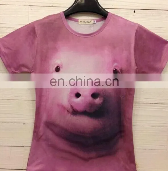 Full Printing Custom 3d Animals t Shirt Wholesale Mouse Design T-shirts photo-4