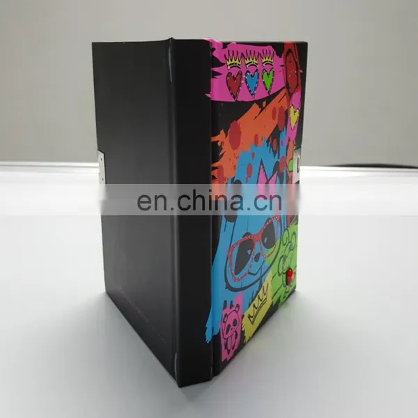 Hot Selling Promotion Custom Push Button Notebook Diary With Lock and Key photo-3