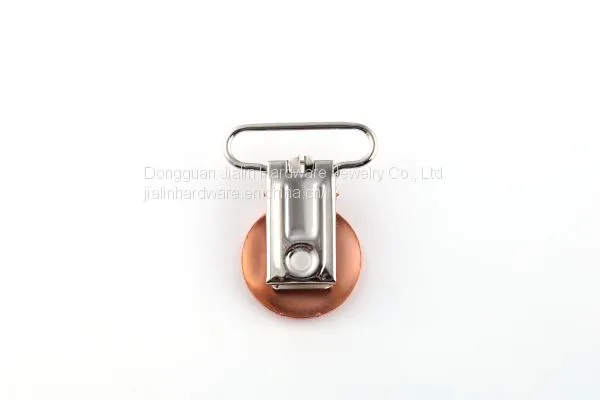 Rose Gold Coated Baby Pacifier Clip Suitable for 1 Inch Width Fabric to Hold on photo-5