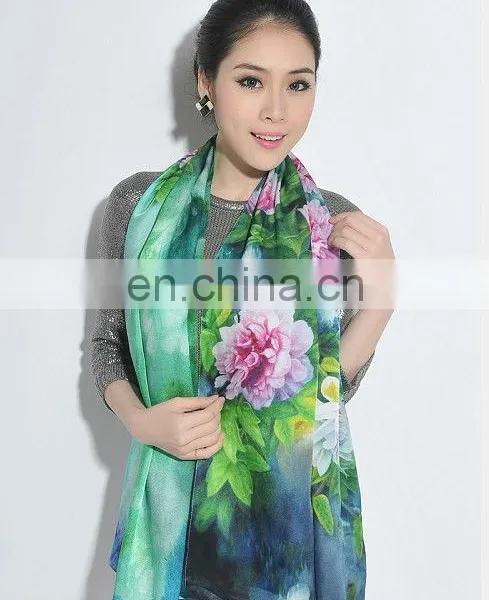 Digital Printed Fashion Silk Scarves