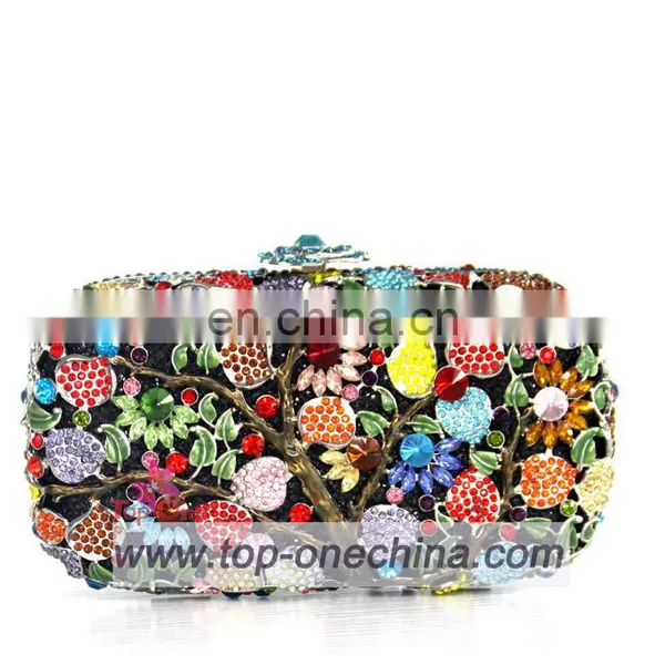 2016 Fashion Women Crystal Stone Evening Bag for Wedding Party photo-2