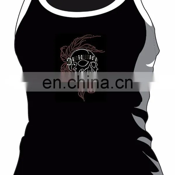 New Design Skull Fashion Heat Transfers Strass Motif photo-2