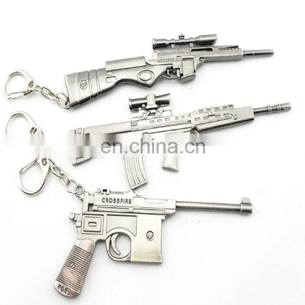 Polished Nickel Key Shape Keychain photo-6