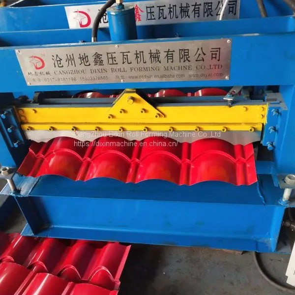 Building Material Metal Metal Glazed Tile Roll Forming Machine photo-3