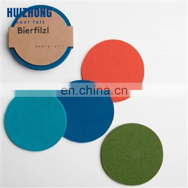 Wool Felt Coasters 100% Felt Die Cutting 5mm Thickness Tea Cup Round Coaster photo-3