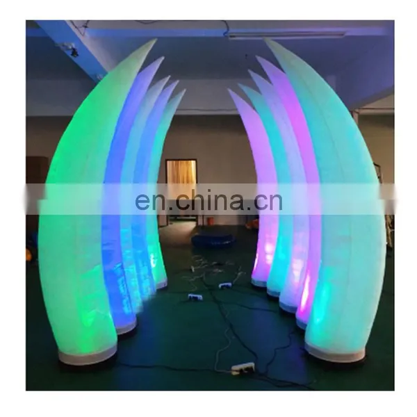 Wholesale 2.5mH Ivory Inflatable Led Tube Attractive Party Decoration photo-2