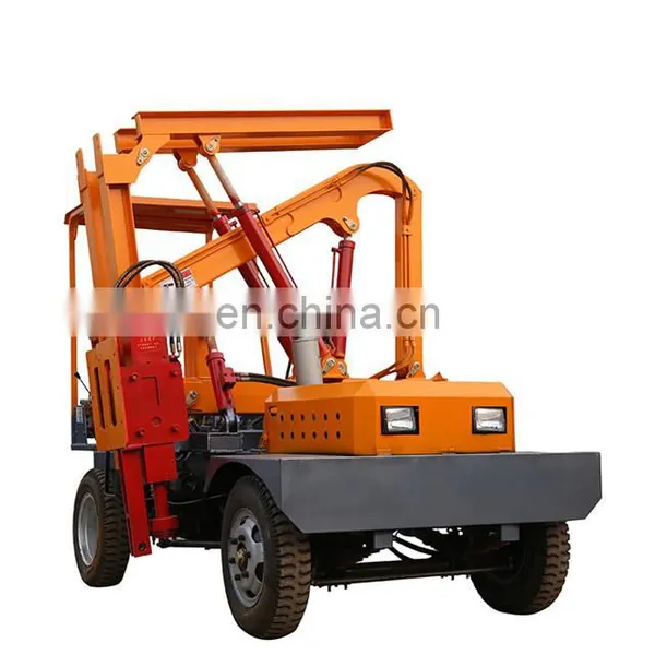 Hydraulic Vibratory Monkey Pile Driver Tractor Mounted Piling Rig Machine for Fence Foundation photo-2