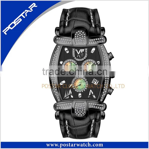 New Product Military Leather Watch With Calendar Watch photo-5