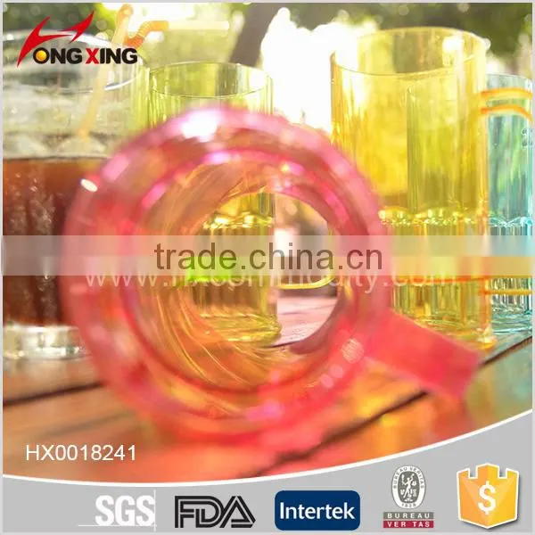 380ml Assorted Color Plastic Beer Mug Glass With Handle photo-4