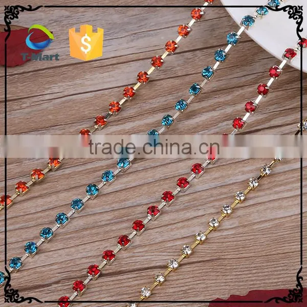 Wholesale Dmc Hot Fix Rhinestone Handmade Crystal Chain photo-3