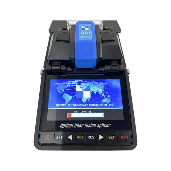 Fiber Optic Fusion Splicer Machine For Core Alignment Pigtail Splicing Fiber Optic Automatic Splice Machine