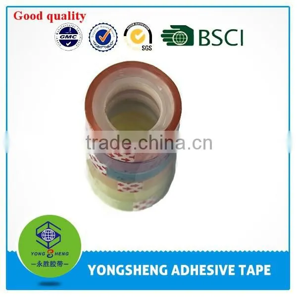 2015 Hot Selling Colorful Personalized BOPP Stationery Tape BOPP Transparent Tape photo-2