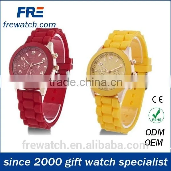 2015 Fashion Colorful Silicone Watch for Lady Hot Sales Women Silicone Watch photo-2