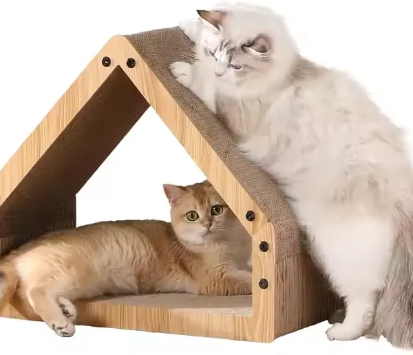 MEOW LOVE Cat Scraper Board Side Cat Scraper Pad After Cat Scraper Design Triangle photo-2