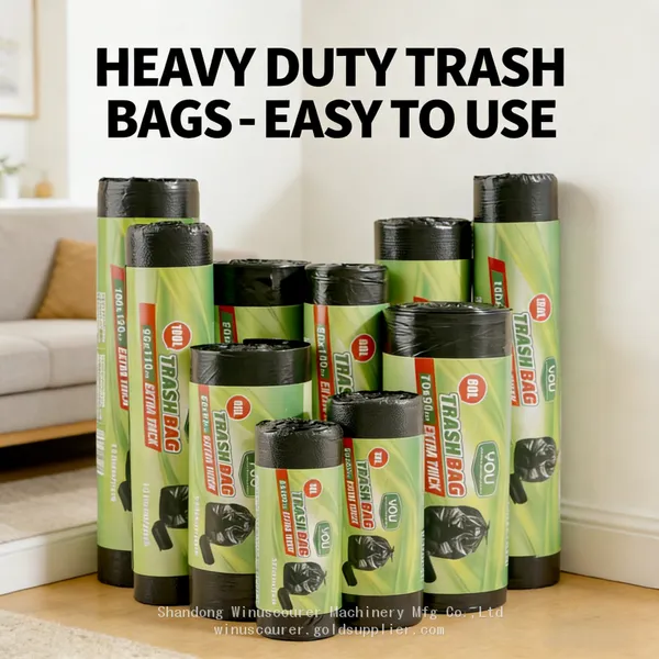 Thickened Drawstring Garbage Bags - Tear-Resistant Trash Bags for Heavy Waste photo-3