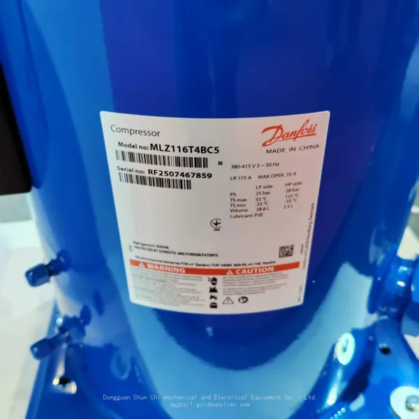 Danfoss scroll compressor MLZ116T4BC5 commercial environmentally friendly refrigeration