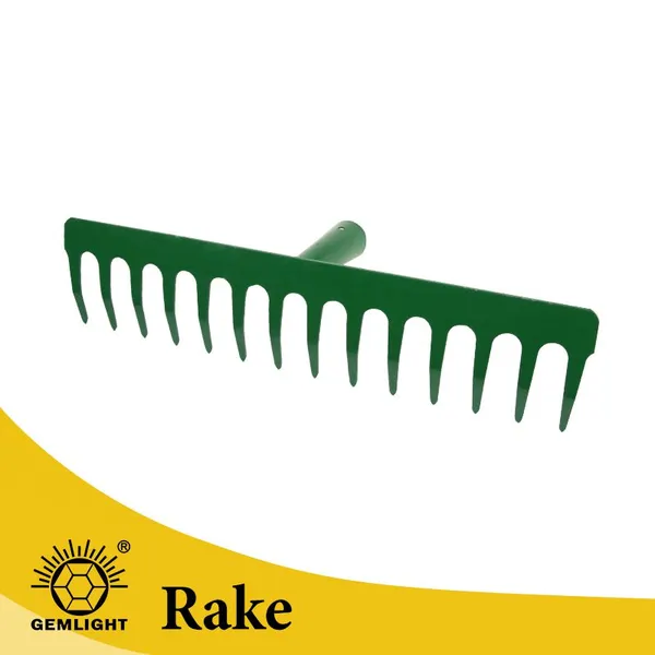 Strong Steel Bow Rake for Breaking Soil Leveling Ground Removing Stones and Garden Maintenance photo-5