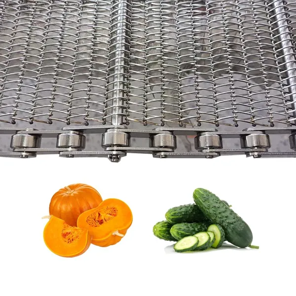 Custom Chain-driven Stainless Steel Wire Mesh Conveyor Belts, High-temperature Resistant Metal Belts, Widths 300, 500, 800 mm photo-2