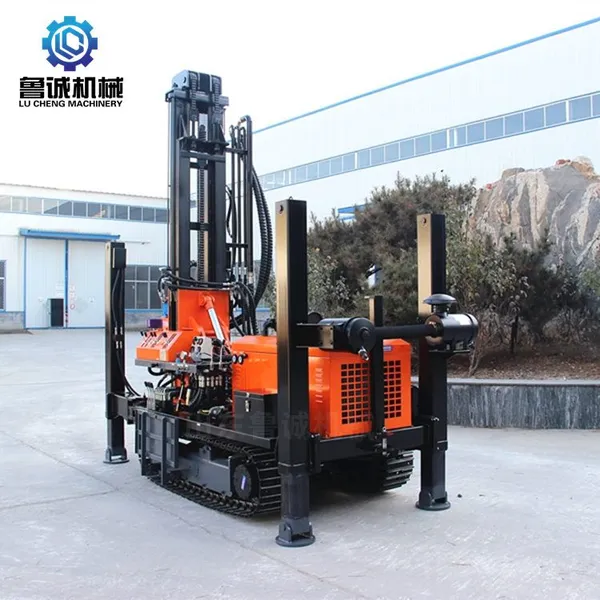 200m Tracked Pneumatic Drilling Rig, Diesel Powered Hard Rock Water Well Drilling Rig, Rural Water Supply Drilling Equipment photo-3