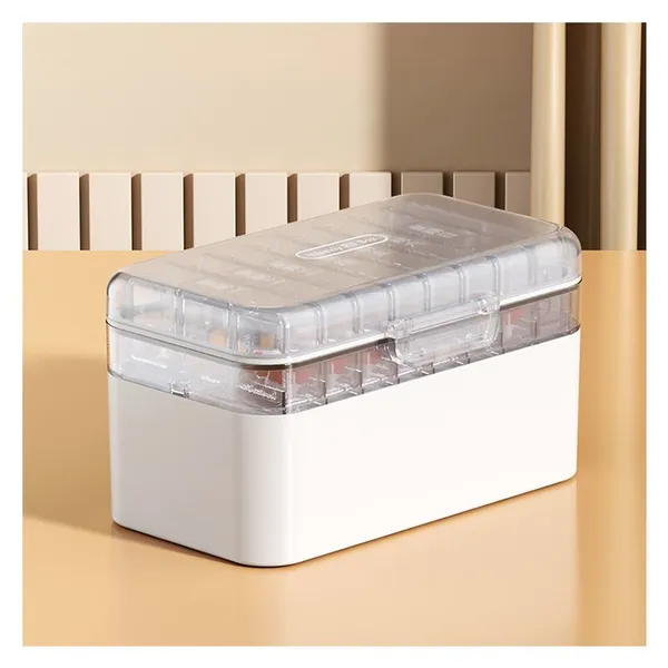 Customizable Weekly Pill Organizer Detachable Compartments Pastillero Container Plastic Vitamin Medicine Pill Dispenser