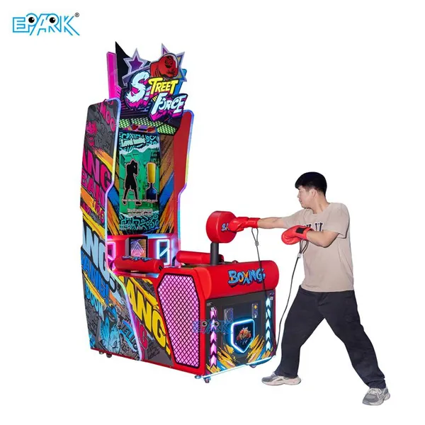 Boxing Arcade Machine Street Force Punching Strength Challenge Game for FECs Arcades Shopping Malls and Entertainment Centers
